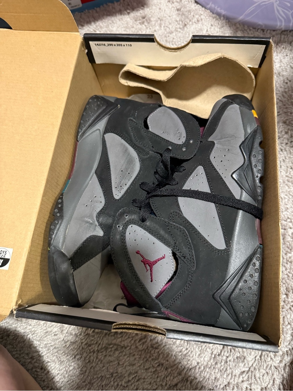jordan bordeaux 7